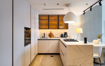 Minimalist Marble Kitchen